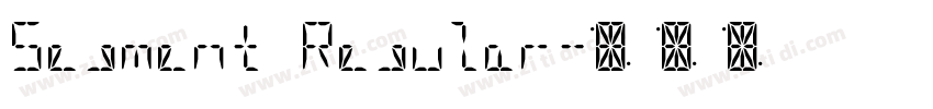 Segment Regular字体转换